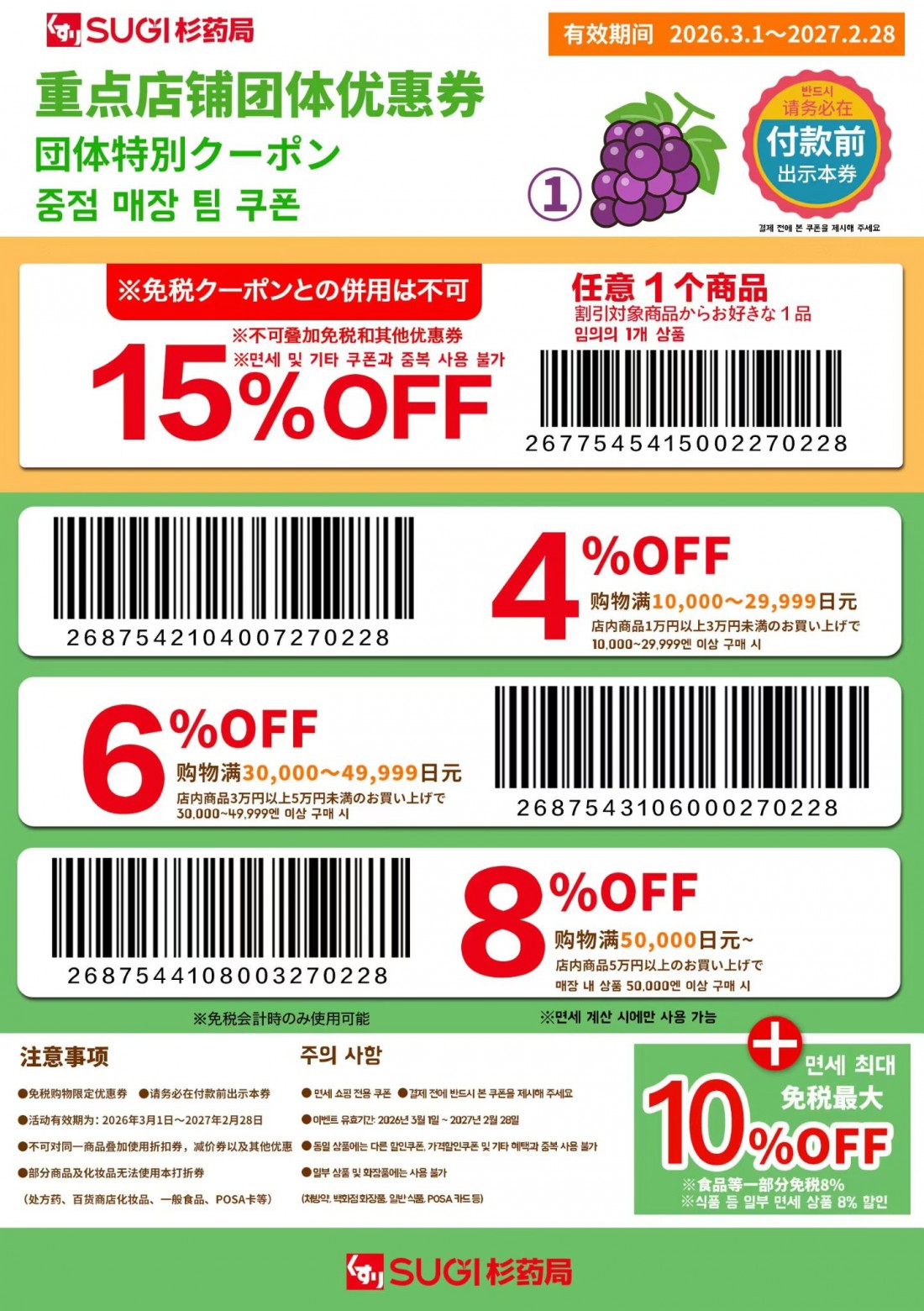 Coupon Sugi Pharmacy